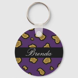 Chaveiro Pulseira Personalizada com Estampa de Leopardo Rox