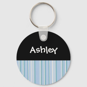 Chaveiro Pulseira Personalizada com Faixa Azul Claro