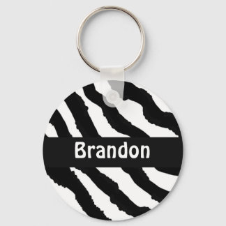 Chaveiro Pulseira Personalizada com Listras de Zebra em Pre