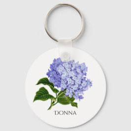 Chaveiro Pulseira Personalizada de Hortênsia Floral de Verã