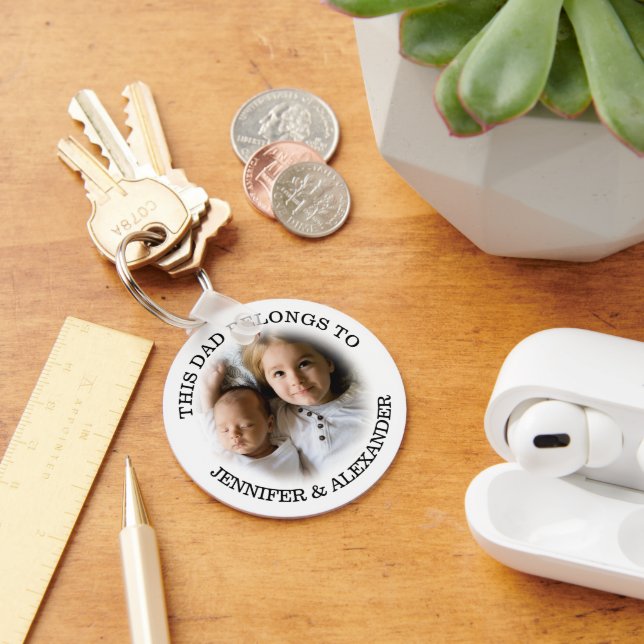 Chaveiro Pulseira Personalizada Este Papai Pertence A (Mesa)