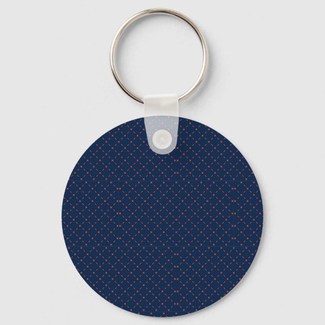 Chaveiro Pulseira redonda com fundo azul escuro (Frente)