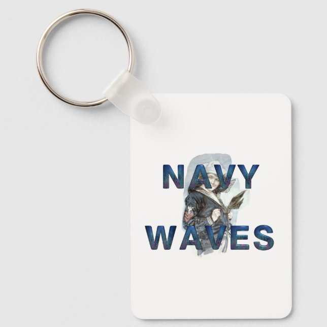 Chaveiro Pulseira TEE Navy Waves (Frente)