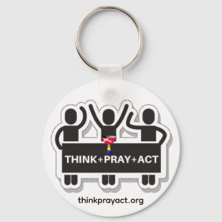 Chaveiro Pulseira Think+Pray+Act