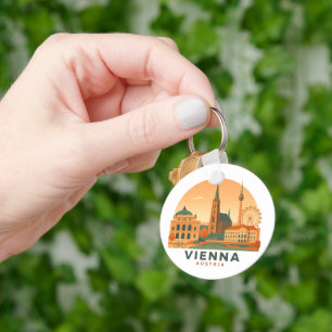 Chaveiro Pulseira Vintage Viena Áustria – Arte de Viagem Re