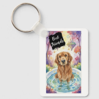 Chaveiro Pulseiras de Cachorro Melhor Amigo Golden Retrieve