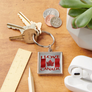 Chaveiro Pulseiras de Canadá Eu Amo Canadá Presente de Cana