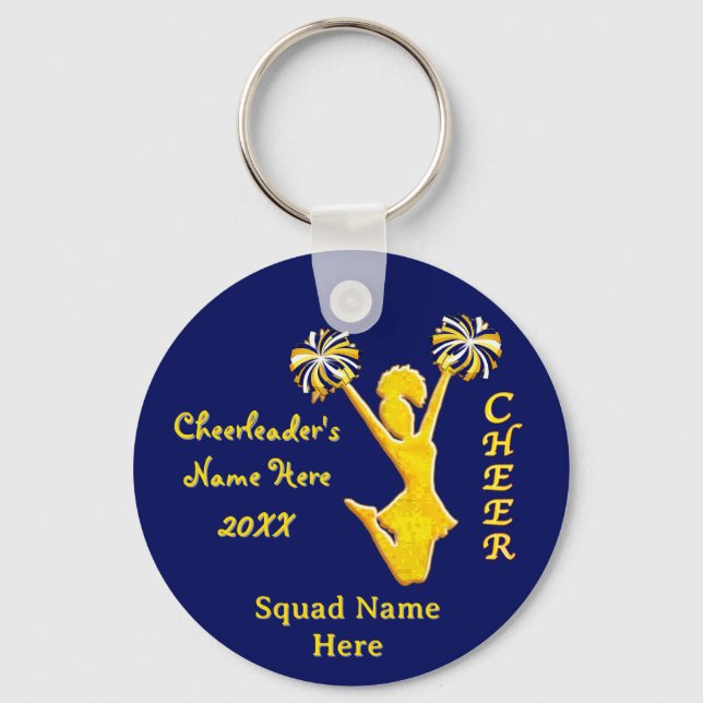 Chaveiro Pulseiras de Chave Azul Marinho e Dourado com o Se (Frente)
