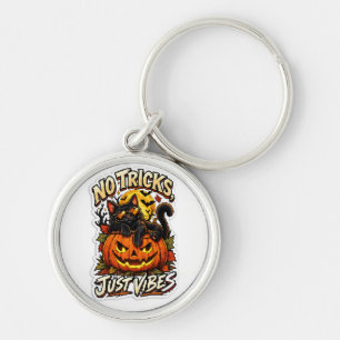 Chaveiro Pulseiras de Gato Preto de Halloween Sem Truques