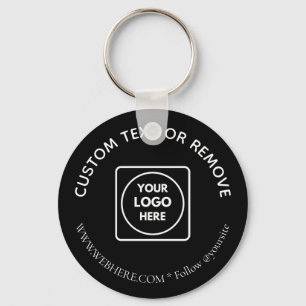 Chaveiro Pulseiras de Teclas com Logotipo Corporativo Preto