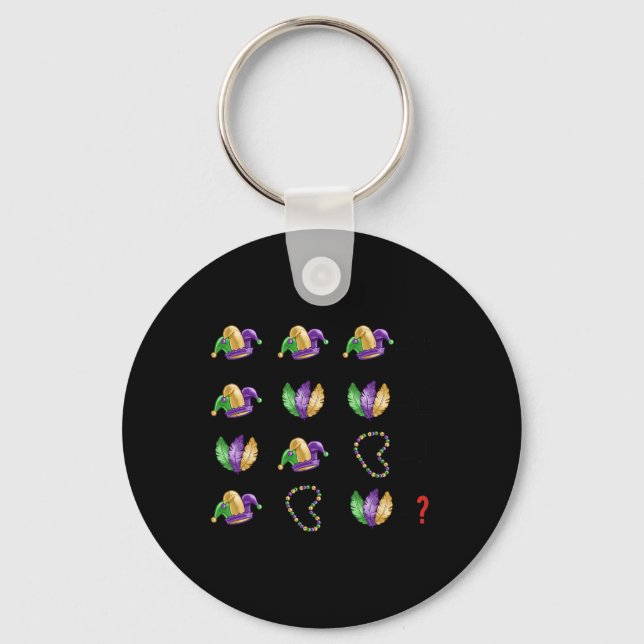 Chaveiro Pulseiras e Máscaras de Carnaval Equação Matemátic (Frente)