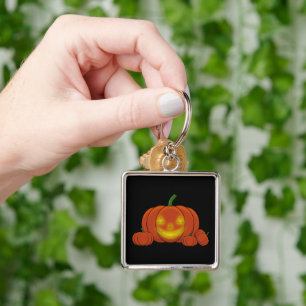 Chaveiro Pumpkin brilhante Jack-o'-Lanterna