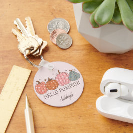 Chaveiro Pumpkin de Bote Pastel Hello Personalizado