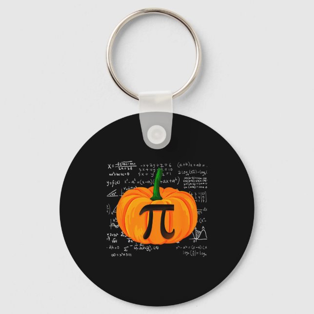 Chaveiro Pumpkin E Math Funny Halloween Thanksgiving Day  (Frente)