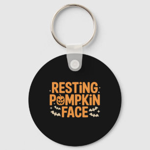 Chaveiro Pumpkin Face Negrito T Halloween Tee