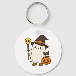 Chaveiro Pumpkin Ghost Shirt Cute Halloween Kids