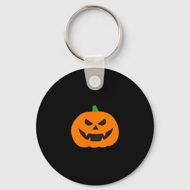 Chaveiro Pumpkin Halloween Subtle Jack O Lantern Minimal Tr (Frente)
