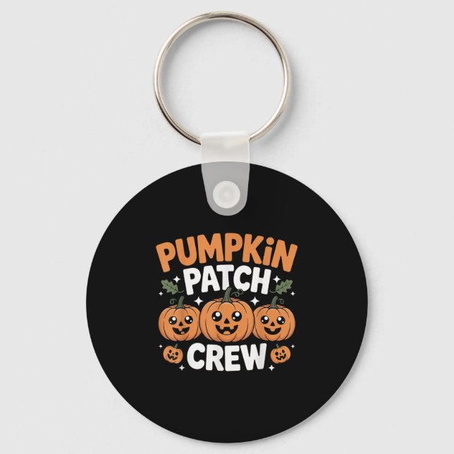 Chaveiro Pumpkin Patch Crew Matching Family Fall Autumn  (Frente)