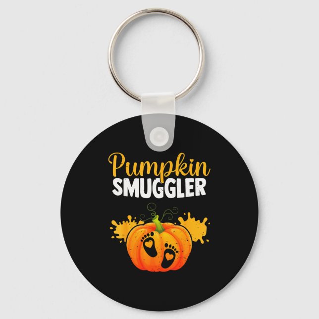 Chaveiro Pumpkin Smuggler Funny Expecting Parents Pregnancy (Frente)