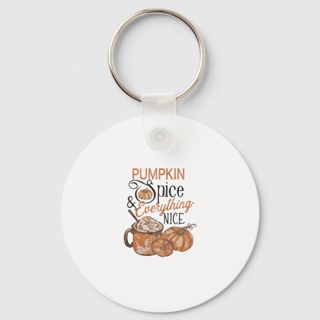 Chaveiro Pumpkin Spice E Tudo Que É Bastante Essencial (Frente)
