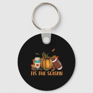 Chaveiro Pumpkin Spice Football Tis The Season Fall Thankg