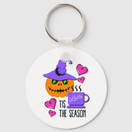 Chaveiro Pumpkin Spice Halloween Keychain - Double-Sided