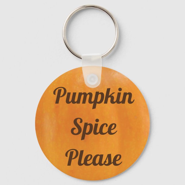 Chaveiro Pumpkin Spice, por favor (Frente)