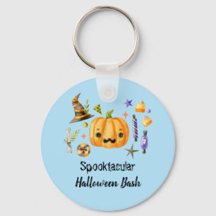 Chaveiro Pumpkin Spooktacular Festa de Halloween Bash Azul