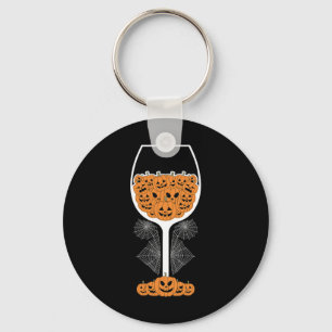 Chaveiro Pumpkin Wine Gl Spider Fácil Halloween