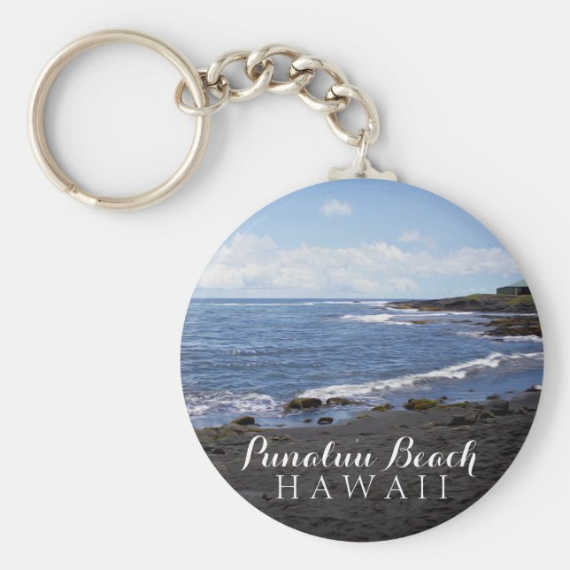 Chaveiro Punalu'u Black Sand Beach Hawaii (Frente)
