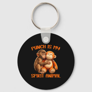 Chaveiro Punch é o espírito animal meme do macaco punch fof