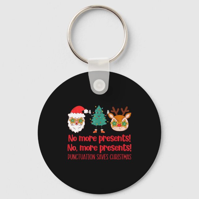 Chaveiro Punctuation Saves Christmas Reading Teacher Ela Gr (Frente)