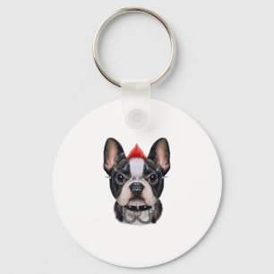 Chaveiro Punk Rock Style French Buldogue Para Cachorro