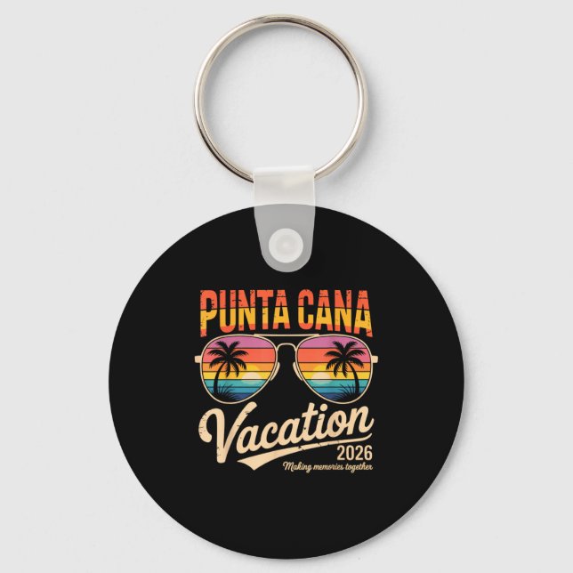 Chaveiro Punta Cana Vacation 2026 Making Memories Summer Be (Frente)