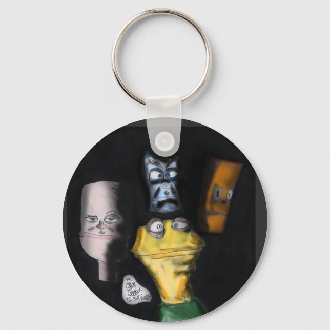 Chaveiro Puppets in the dark ( Erica Crooks puppet art ) (Frente)