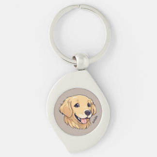 Chaveiro Puppy de Ouro personalizado