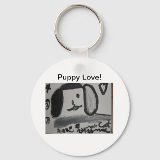 Chaveiro Puppy love art design peace