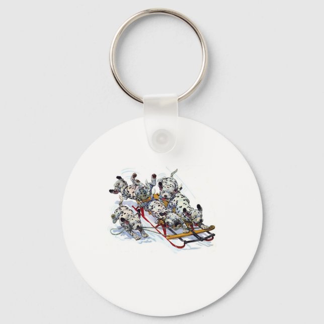 Chaveiro Pups Dalmacianos de Leitura (Frente)