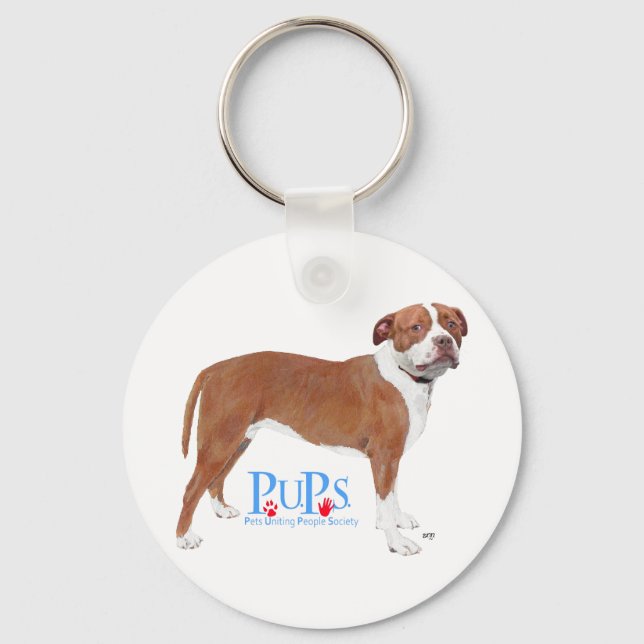 Chaveiro PUPs Resgatou Pit Bull (Frente)