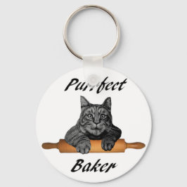 Chaveiro Purfect Baker Cat presentes dama de gato maluco