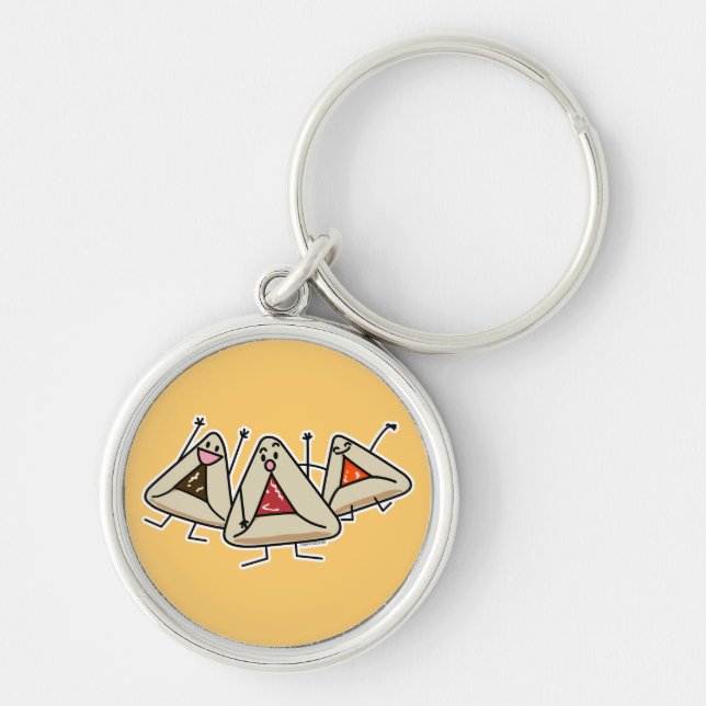 Chaveiro Purim hamantaschen a pastelaria Sameach Oznei (Frente)