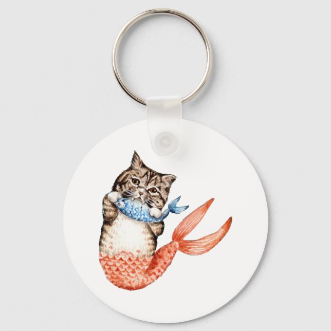Chaveiro Purmaid Cat Mermaid (Frente)