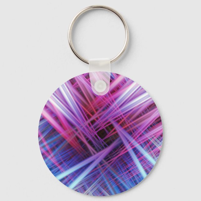Chaveiro Purple and blue light beams pattern (Frente)