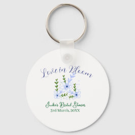 Chaveiro Purple boho love in Bloom bridal shower name retro