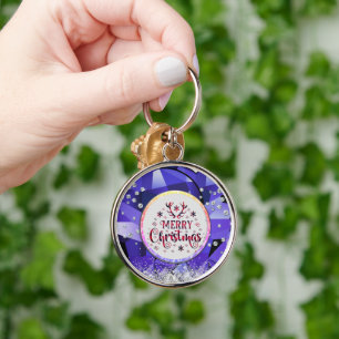 Chaveiro Purple Gorgeald Feliz Natal