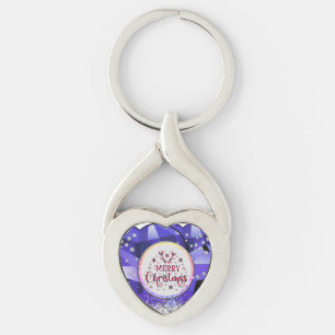 Chaveiro Purple Gorgeald Feliz Natal