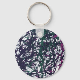 Chaveiro Purple, Green, Pink, Marble Artwork