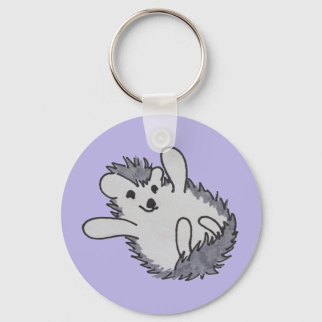 Chaveiro Purple Happy Hedgehog (Frente)