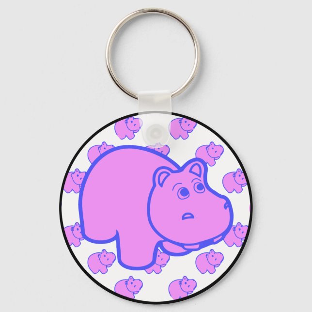 Chaveiro Purple Hippo (Frente)