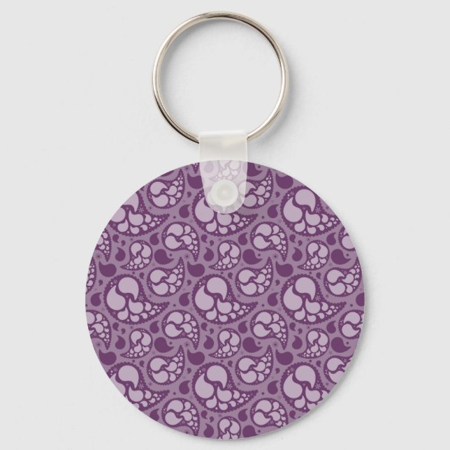 Chaveiro Purple Paisley (Frente)